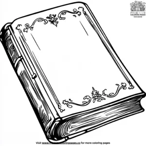 Mysterious Closed Books Coloring Pages