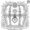 Mysterious Locked Chest Coloring Pages