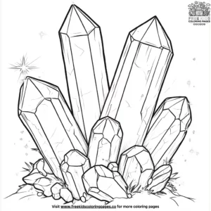 Mystical Jade Crystal Coloring Pages