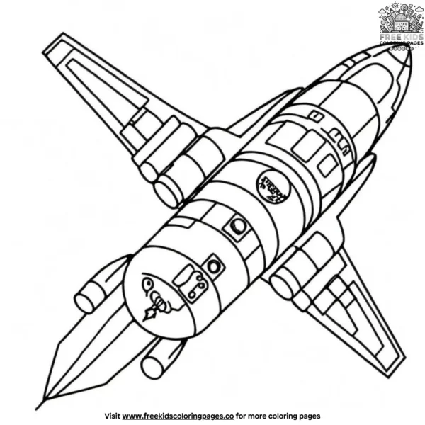 Nasa ship coloring pages