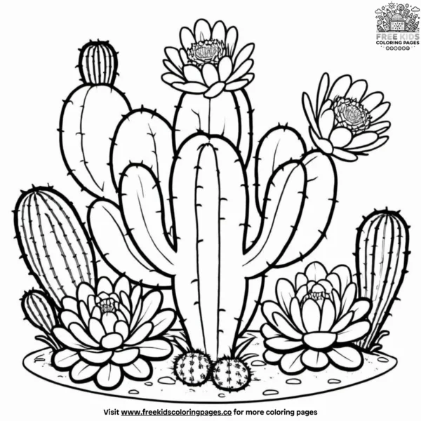 Nopal fun coloring pages