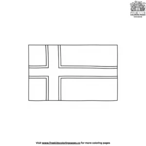 Norway Flag Coloring Pages