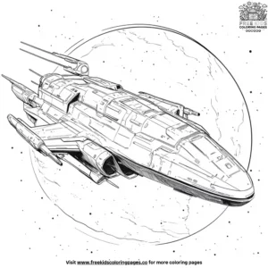 Orbit Ship Coloring Pages