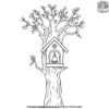 Owl House with Bell Coloring Pages