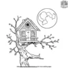 Owl House Under the Moon Coloring Pages