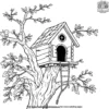 Owl House with a Rope Ladder Coloring Pages