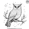 Owl Spirit Coloring Pages