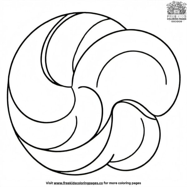 Paintbrush strokes coloring pages