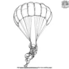 Parachute Coloring Pages