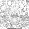 Party Time Coloring Pages