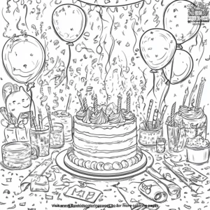 Party Time Coloring Pages