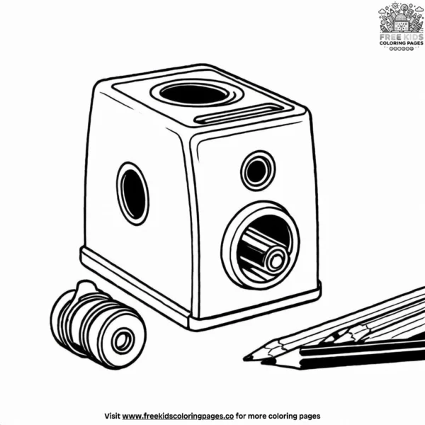 Pencil sharpener coloring pages