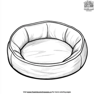 Pet bed coloring pages