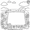 Picnic Mat Under the Summer Sky Coloring Pages