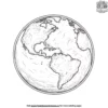 Planet Earth from Space Coloring Pages