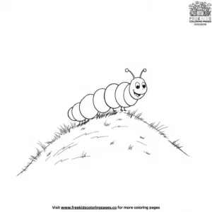 Playful Caterpillar Coloring Pages