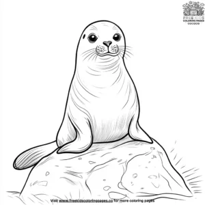 Playful Seal Coloring Pages