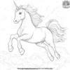 Playing Unicorn Coloring Pages