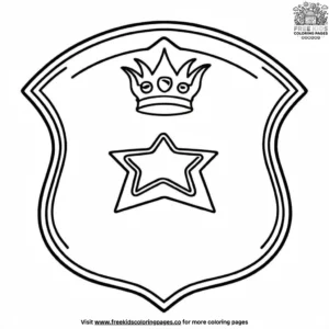 Police Badge Coloring Pages