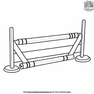 Police Barrier Coloring Pages