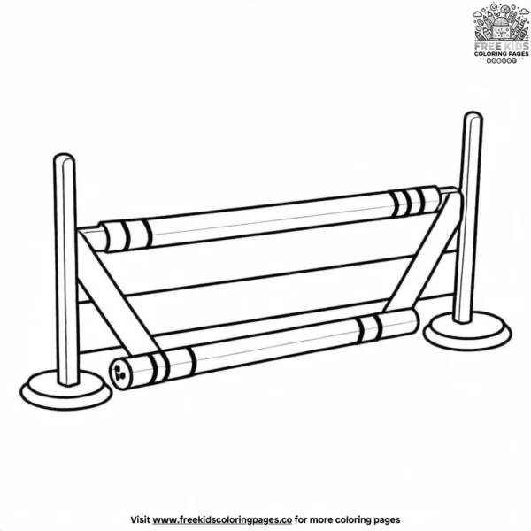 Police barrier coloring pages