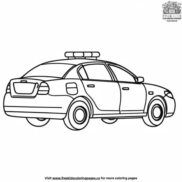 Police car coloring pages