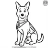 Police Dog Coloring Pages