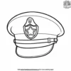 Police Hat Coloring Pages