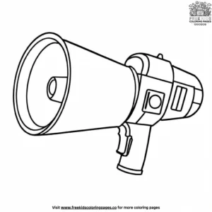 Police Megaphone Coloring Pages