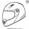 Police Motorcycle Helmet Coloring Pages