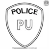 Police Shield Coloring Pages