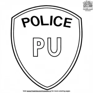 Police Shield Coloring Pages