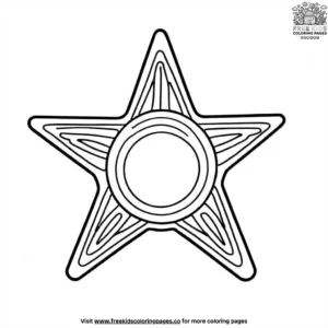 Police Star Coloring Pages