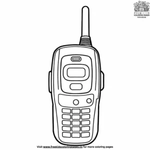 Police Walkie Talkie Coloring Pages