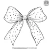 Polka Dot Hair Ribbons Coloring Pages