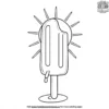 Popsicle Melting in the Sun Coloring Pages