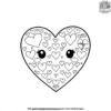 Pretty Pattern Hearts Coloring Pages