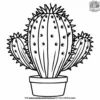 Prickly Cactus Coloring Pages