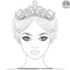 Princess Tiara Makeover Coloring Pages