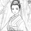 Princess of the Bamboo Forest Coloring Pages