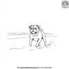 Pug on a Beach Coloring Pages