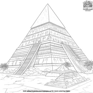 Pyramid Fun Coloring Pages