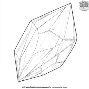 Radiant Ruby Crystal Coloring Pages