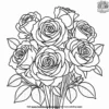 Red Rose Bouquet Coloring Pages