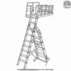 Rescue Ladder Coloring Pages