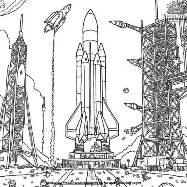 Rocket hub coloring pages