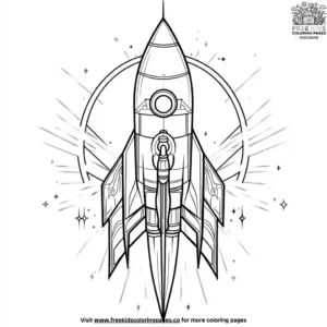 Rocket Ship Coloring Pages