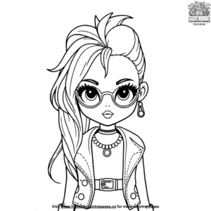 Rockstar Doll Coloring Pages