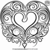 Romantic Swirls Coloring Pages