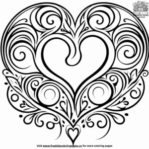 Romantic Swirls Coloring Pages